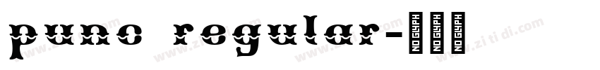 punc regular字体转换